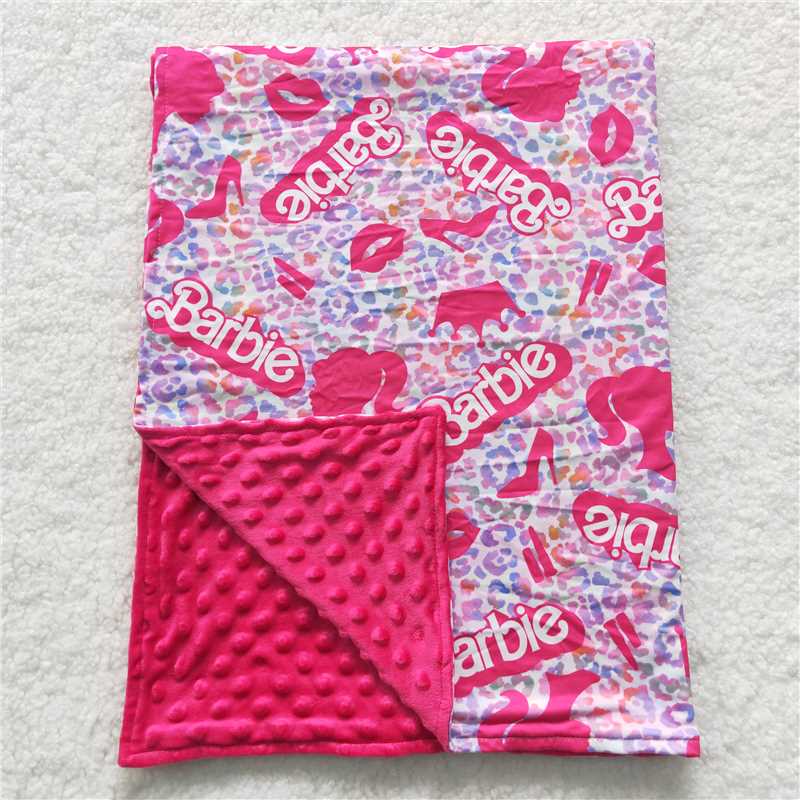 BL0053 baby newborn minky blanket barbie blanket kids bed linings