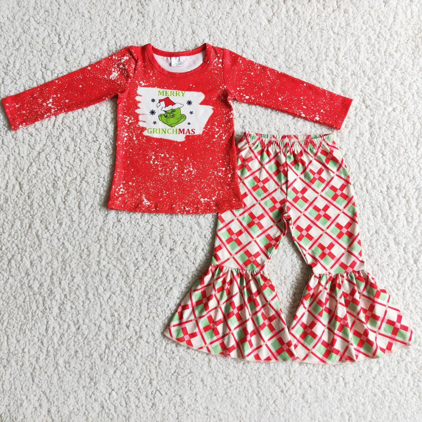 christmas clothes t-shirt & pants grinch kids clothing girls outfits