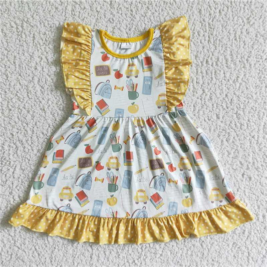 girls dress back to school kids skirts