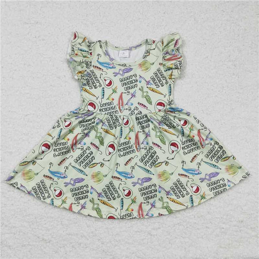 fishing girls dress summer kids skirts