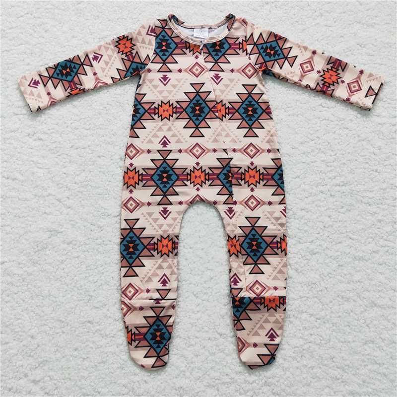 Zip Sleeper romper with feet kids jumpsuit