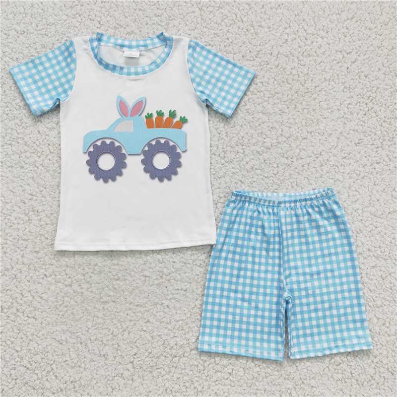 easter boys shorts sets kids clothes