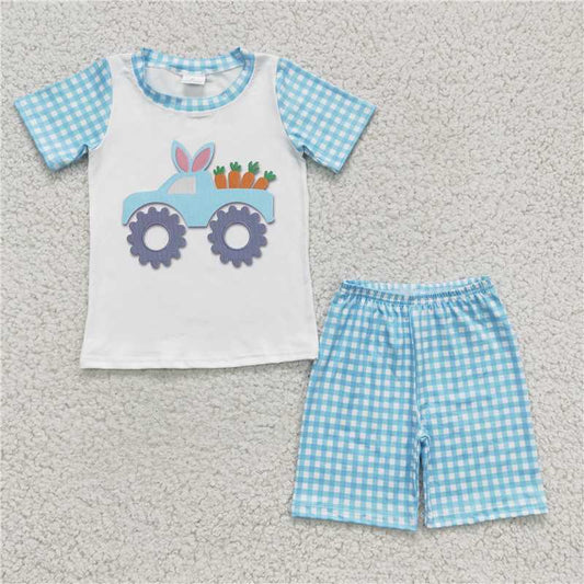 easter boys shorts sets kids clothes