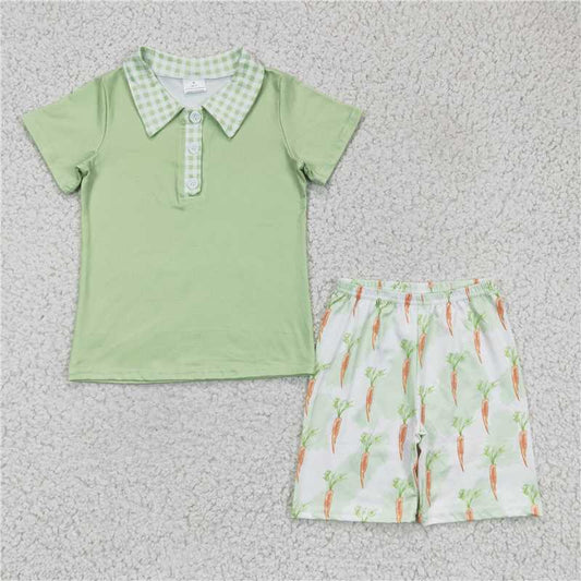 carrot easter boys shorts sets kids clothes