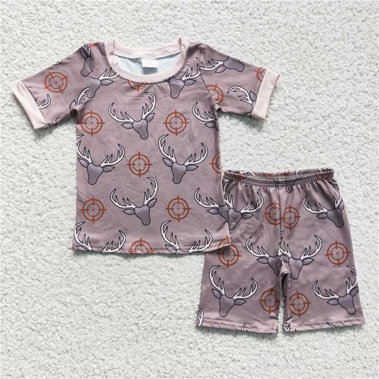 hunting boys shorts sets pajamas kids clothes