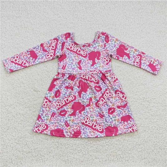 barbie girls dress long sleeve skirts kids clothes