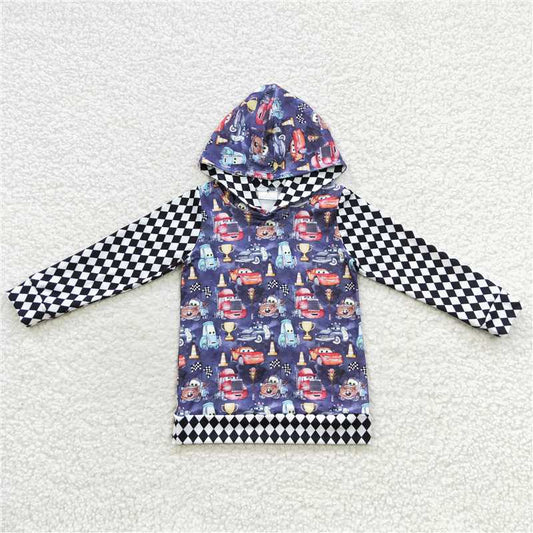 cars hoodie kids clothes hooded top boys clothes