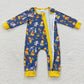 zipper romper cartoon bear jumpsuit baby clothes