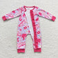 barbie zipper romper girls jumpsuit baby clothes