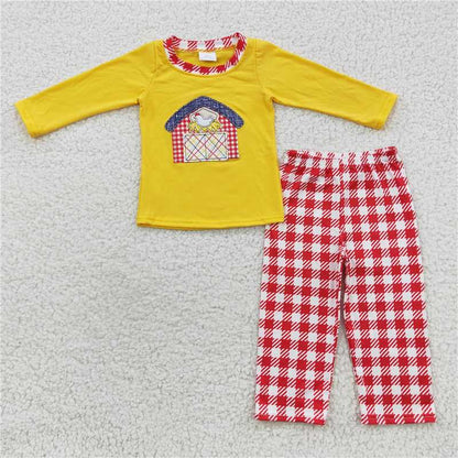 farm Zip Sleeper romper jumpsuit match sets baby clothes siblings