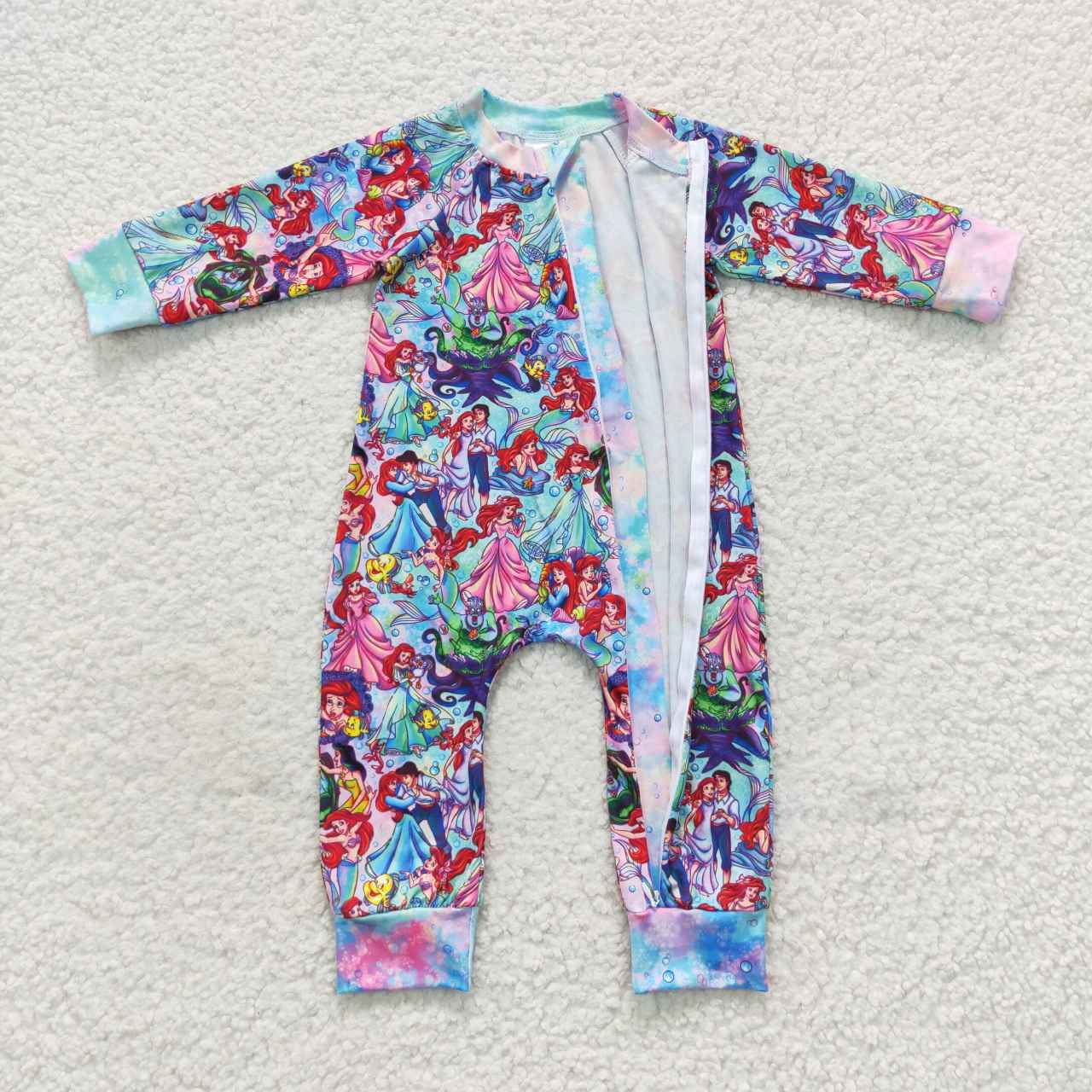 halloween princess zipper romper girls jumpsuit baby kids clothes