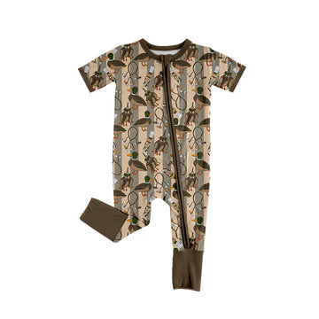 5.23 Cartoon duck zipper toddler clothes