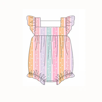 5.5 Girls Colorful Striped Toddler Clothes