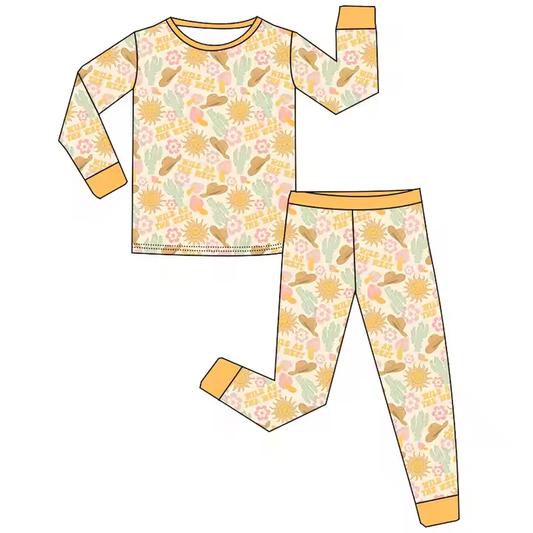 6.25 Sunflower Yellow Long Sleeve Pants Suit