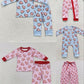 christmas baby zipper romper match pajamas outfits and adults pants Family Pack