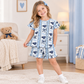 NEW RTS NO MOQ milk silk GSSO3853 Baby Girls Rams Bows Stripe Top Pockets Short Team Scallop Clothes Sets