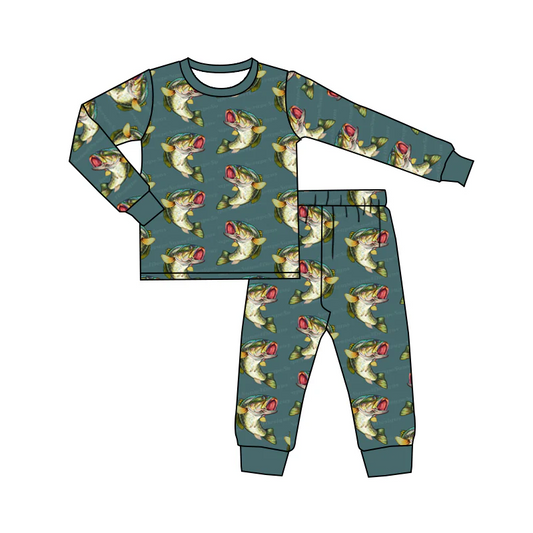 5.16 Green Fish Long Sleeve Suit