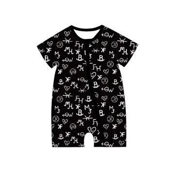 4.29 Letter Black Toddler Clothes