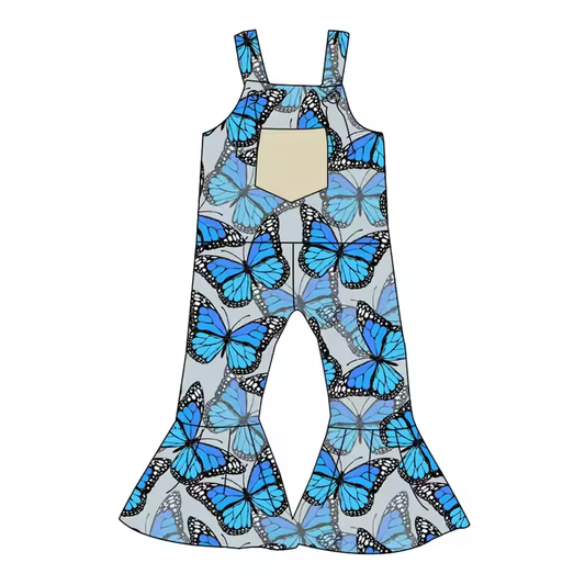 5.15 Blue Butterfly Pocket Bodysuit