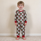 NEW RTS NO MOQ milk silk BLP1600 Baby Boys Green Camo Santa Top Pant Christmas Pajamas Sets