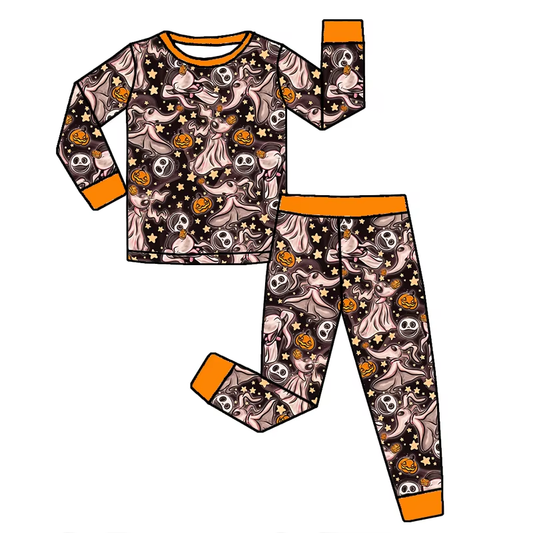 6.17 Halloween cartoon long-sleeved suit