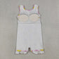 3.31 GSD3683 Baby Girls Pink Checked Bows Lemons Yoga Active Shorts Ruffle Knee Length Dress