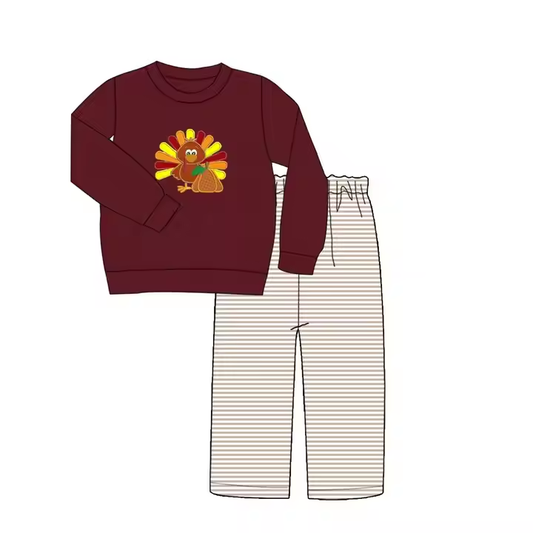 6.9 Turkey Brown Long Sleeve Suit
