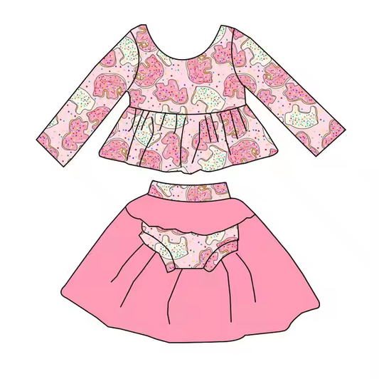 6.21 Pink Biscuit Long Sleeve Toddler Clothes
