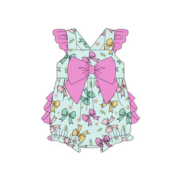 5.5 Girls Colorful Bow Toddler Clothes