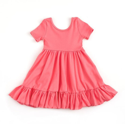 GSD0475 pre-order pink cotton skirt girl dress