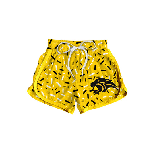 7.1Preorder(moq 5) Baby Girls Golden Sprinkles Team Sports Shorts