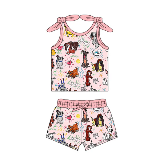 5.15 Cartoon Puppy Pink Sling Set