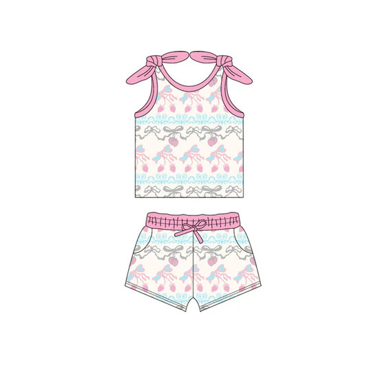 5.15 Strawberry Pink Suspender Suit
