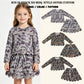 RTS NO MOQ Sibling milk silk Baby Girls Camo Top Skirt Short Scallop Clothes Set