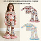 RTS NO MOQ Sibling milk silk Baby Girls Flowers Bows Pumpkins Top Flare Ruffle Pant Fall Clothes Sets