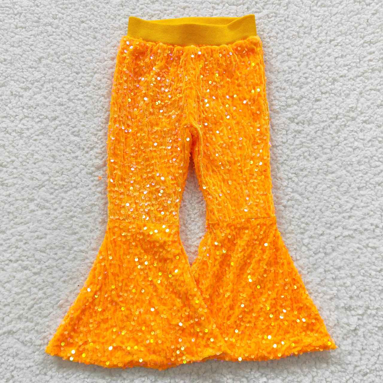 kids sequins bell pants girls trousers