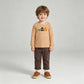 NEW RTS NO milk silk BLP1442 Embroidery Pumpkin Corns Baby Boys Orange Stripe Top Pant Fall Clothes Sets