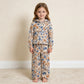 NEW RTS NO MOQ milk silk GLP3323 Toddler Girls Colorful Floral Print Zip Hoodie With Pockets Straight Leg Pants Casual Outfit