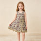 NEW RTS NO MOQ yoga fabric GSD4228 Baby Girls Southern Khaki Camo Yoga Active Short Scallop Bows Knee Length Dress