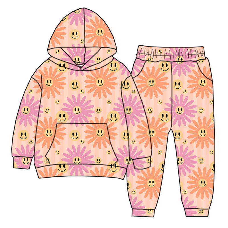 6.16 Boys Smiley Cartoon Hooded Suit