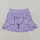 6.3  GLK0085 Pure light purple yoga skirt