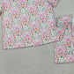 3.28 GSSO3379 Baby Girls Short Sleeve Bows Flowers Checked Top Shorts Slouchy Set