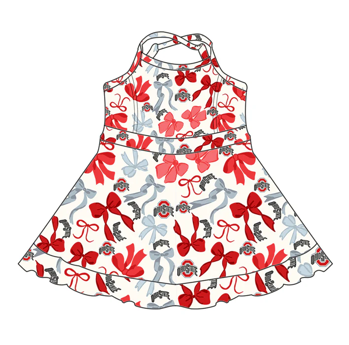 6.17 Bow strap red dress