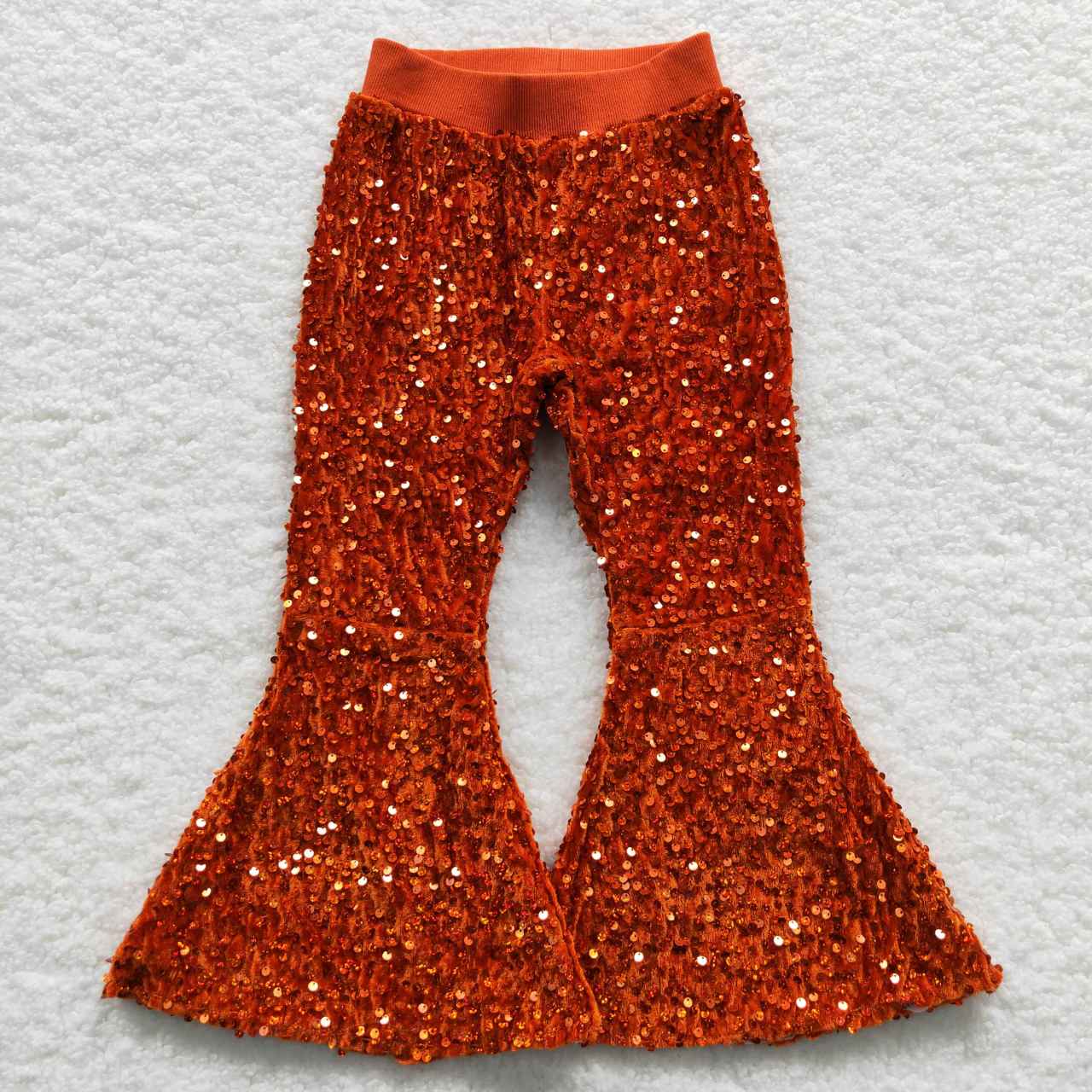 kids sequins bell pants girls trousers