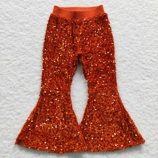 kids sequins bell pants girls trousers