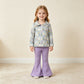 NEW RTS NO MOQ milk silk GLP3506 Baby Girls Ghosts Zip Pockets Pullovers Flare Pant Halloween Clothes Set