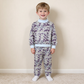NEW RTS NO MOQ milk silk BLP1567（BT1922+P1191）High Neck Baby Boys Grey Camo Print Top And Leggings Pant Casual Set