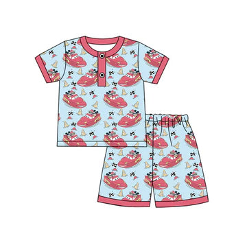 5.2 Boat cartoon red set