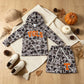 NEW RTS NO MOQ milk silk BLS0049 Baby Boys Grey Camo Vols Long Sleeve Hoodie Pockets Short Team Clothes Set