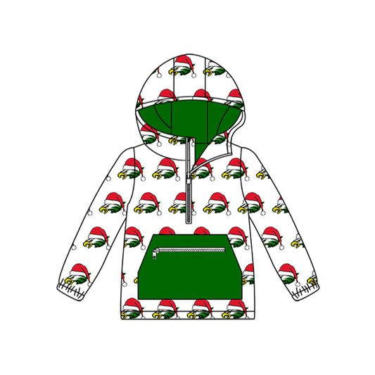 X8.14X007baby Kids Eagle Team Christmas Zip Hooded